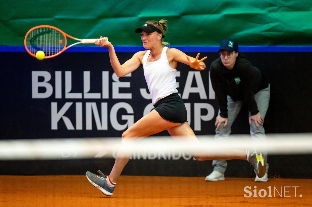 pokal Billie Jean King, Xiyu Wang of China in Nina Potočnik