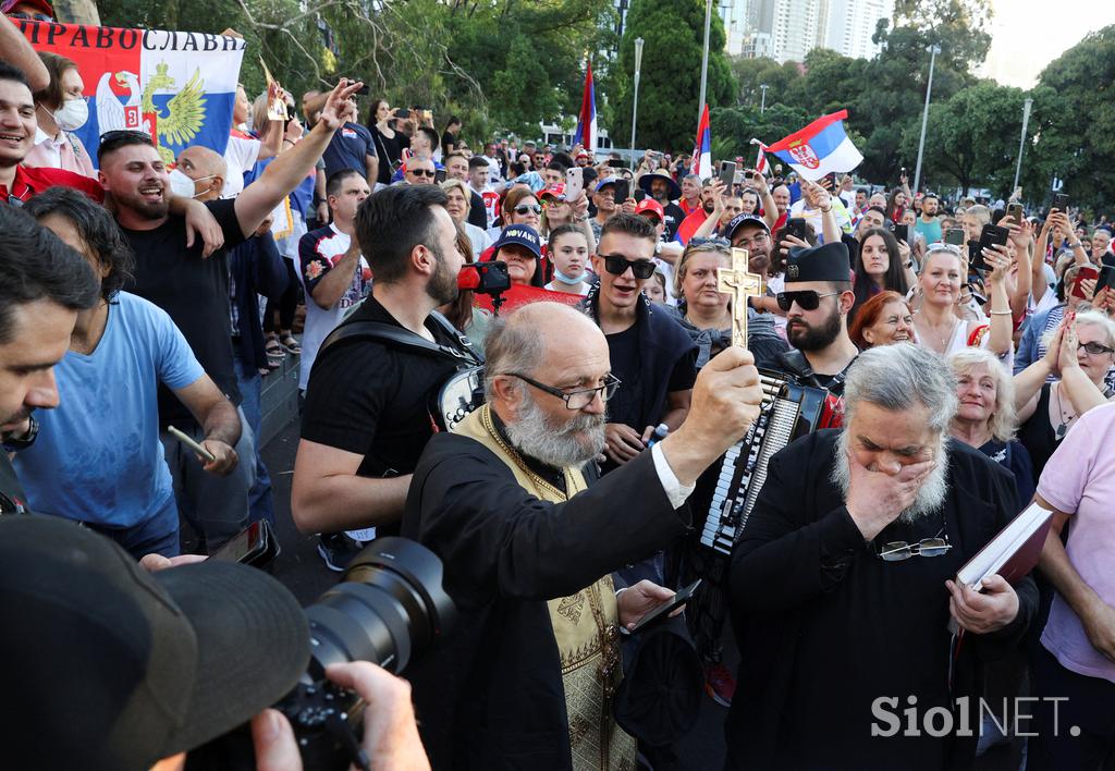 Novak Đoković Protest Srbi Melbourne