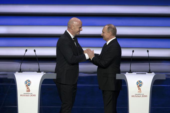 Putinov red prijateljstva je prejel tudi sedanji predsednik Fife Gianni Infantino. | Foto: Guliverimage/Vladimir Fedorenko