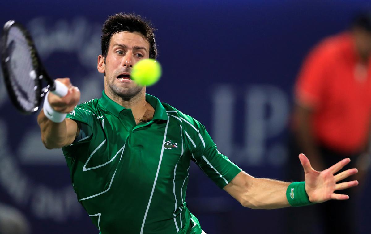 Novak Đoković | Novak Đokovič je s 6:1 in 6:2 izločil prvo oviro na turnirju v Dubaju. | Foto Reuters