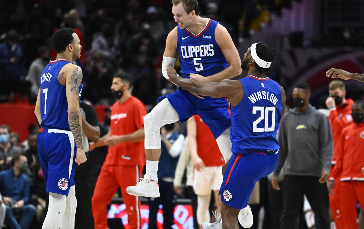 Luka Kennard | Luke Kennard je poskrbel za nepozabno končnico srečanja v Washingtonu. | Foto Reuters