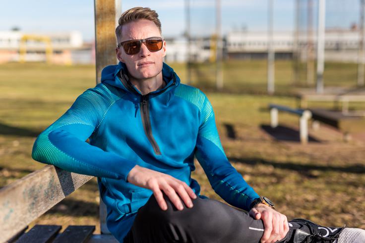 Luka Janežič Želi si, da ljudje zaradi njega govorijo o atletiki. | Foto: Peter Kastelic/AZS
