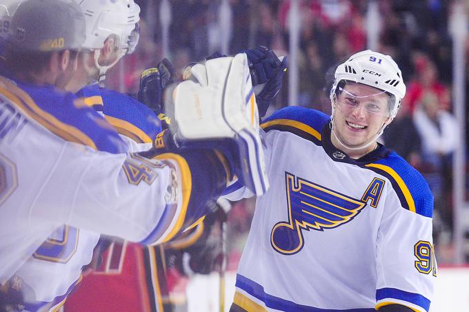 Vladimir Tarasenko je ekipi St. Louis Blues pomagal do zmage. | Foto: Getty Images