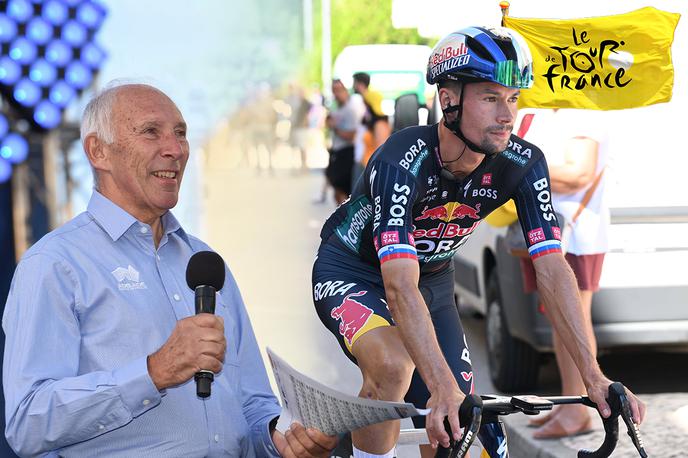 Phil Liggett kolaž | Gost Sobotnega intervjuja na Sportalu je Phil Liggett, t. i. "glas kolesarstva", prepoznavni britanski športni komentator, ki dogajanje na Dirki po Franciji komentira že več kot pol stoletja, in sicer od leta 1973. | Foto Guliverimage