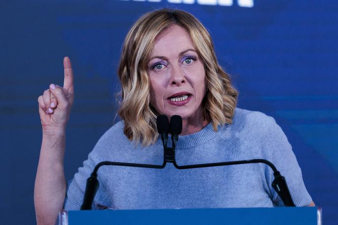 Giorgia Meloni | Italijanska premierka in voditeljica desničarskih Bratov Italije Giorgia Meloni si želi večji vpliv v Evropi, to pa najverjetneje ni všeč nemškim socialdemokratom. | Foto Guliverimage
