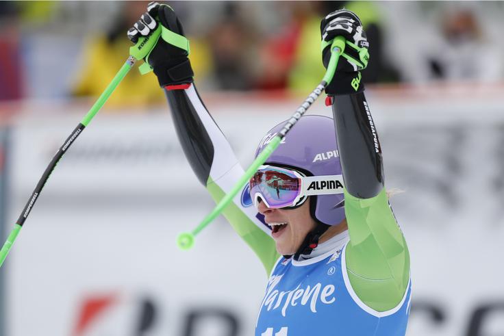 Ilka Štuhec Ilka Štuhec se je v Val Gardeni veselila osme in devete zmage. | Foto: Getty Images