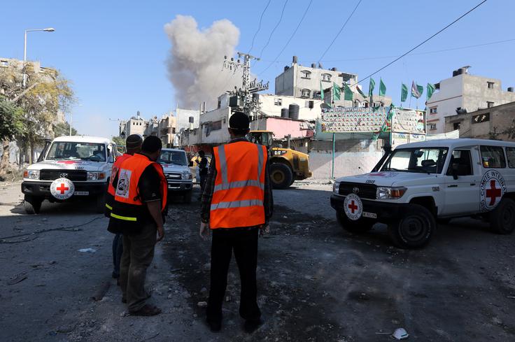 Hamas je za napad na reševalce obtožil izraelsko vojsko.  | Foto: Guliverimage