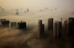 Rekordna onesnaženost Kitajske: ena ura na zraku vzame 20 minut življenja