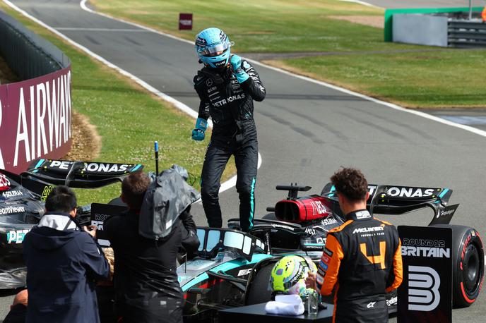 George Russell | George Russell je zmagovalec kvalifikacij v Silverstonu. | Foto Reuters