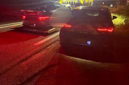 312 kilometrov na uro po avtocesti, Porsheja so lovili deset kilometrov