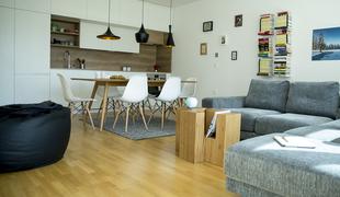 Ljubljansko stanovanje: funkcionalnost, združena z eleganco #foto
