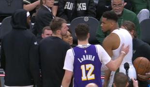 Posredovati je moral Dončić: kaj se je dogajalo po tekmi? #video