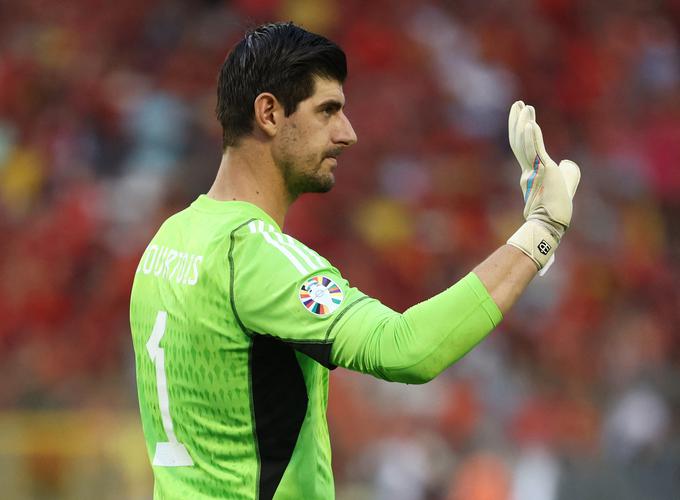 Thibaut Courtois bo izpustil tekmo v Estoniji. | Foto: Reuters