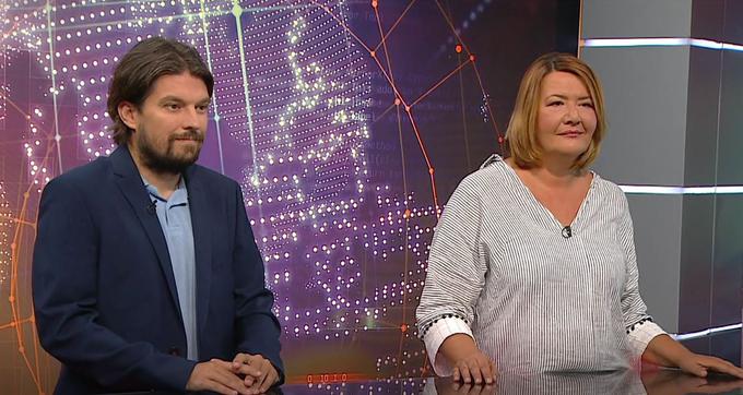 Raziskovalna novinarja Siol.net in politična analitika Primož Cirman in Vesna Vuković. | Foto: 