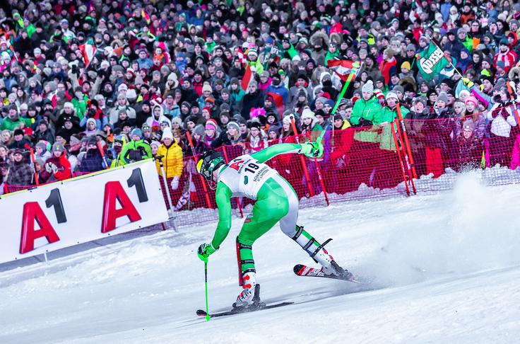 Štefan Hadalin je bil v finalu dobro na poti, a je v spodnjem delu odstopil. | Foto: Sportida