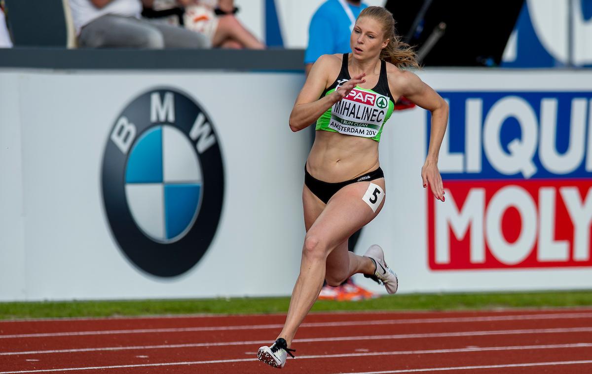 Maja Mihalinec EP Amsterdam 2016 | Maja Mihalinec se je z devetim časom uvrstila v polfinale teka na 60 metrov. | Foto Sportida