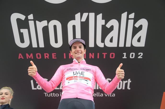 Jan Polanc rožnata majica | Za Janom Polancem je prva uspešna obramba rožnate majice. | Foto Giro/LaPresse