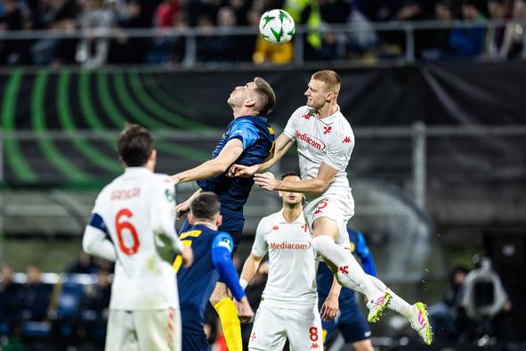 Slovita Fiorentina z nekaj sreče do zmage v Celju