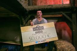 Faki zmagovalec resničnostnega šova Kmetija, nov začetek in lastnik 50.000 evrov! 