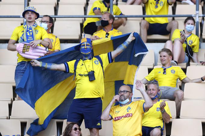 Po srečanju v Sevilli so lahko precej bolj zadovoljni švedski navijači. | Foto: Guliverimage/Vladimir Fedorenko