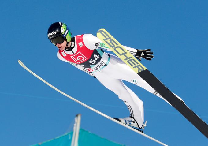 Peter Prevc je bil najboljše uvrščeni slovenski skakalec na turneji Raw air. | Foto: Reuters