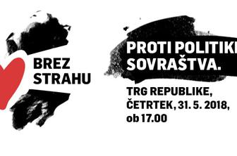 Pred volitvami napovedan protest proti politiki sovraštva