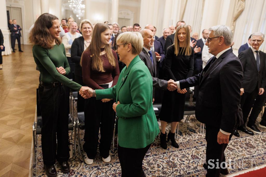 Športnik leta 2025, sprejem pri predsednici RS Nataši Pirc Musar