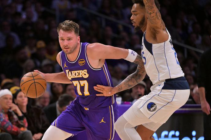 Los Angeles Lakers : Dallas Mavericks, Luka Dončić | Luka Dončić se je na tekmo pripeljal s posebnim avtomobilom. | Foto Reuters
