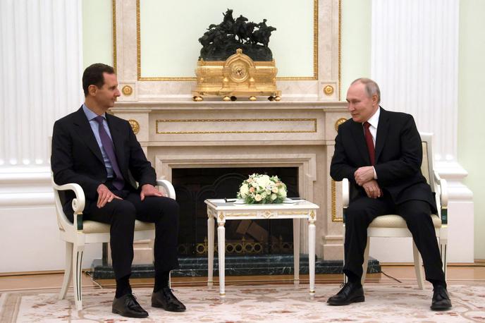 Assad in Putin | Asad, ki je na nenapovedan obisk v Moskvo prispel v torek, je izrazil podporo vojaški kampanji Moskve. | Foto Reuters