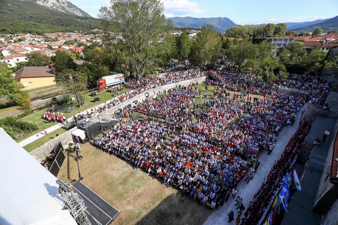 Slovesnost ob prazniku vrnitve Primorske k matični domovini Ajdovščina | Prireditev ob prazniku izmenično pripravljajo posamezne primorske občine, saj je državna proslava organizirana le vsakih pet let. | Foto STA