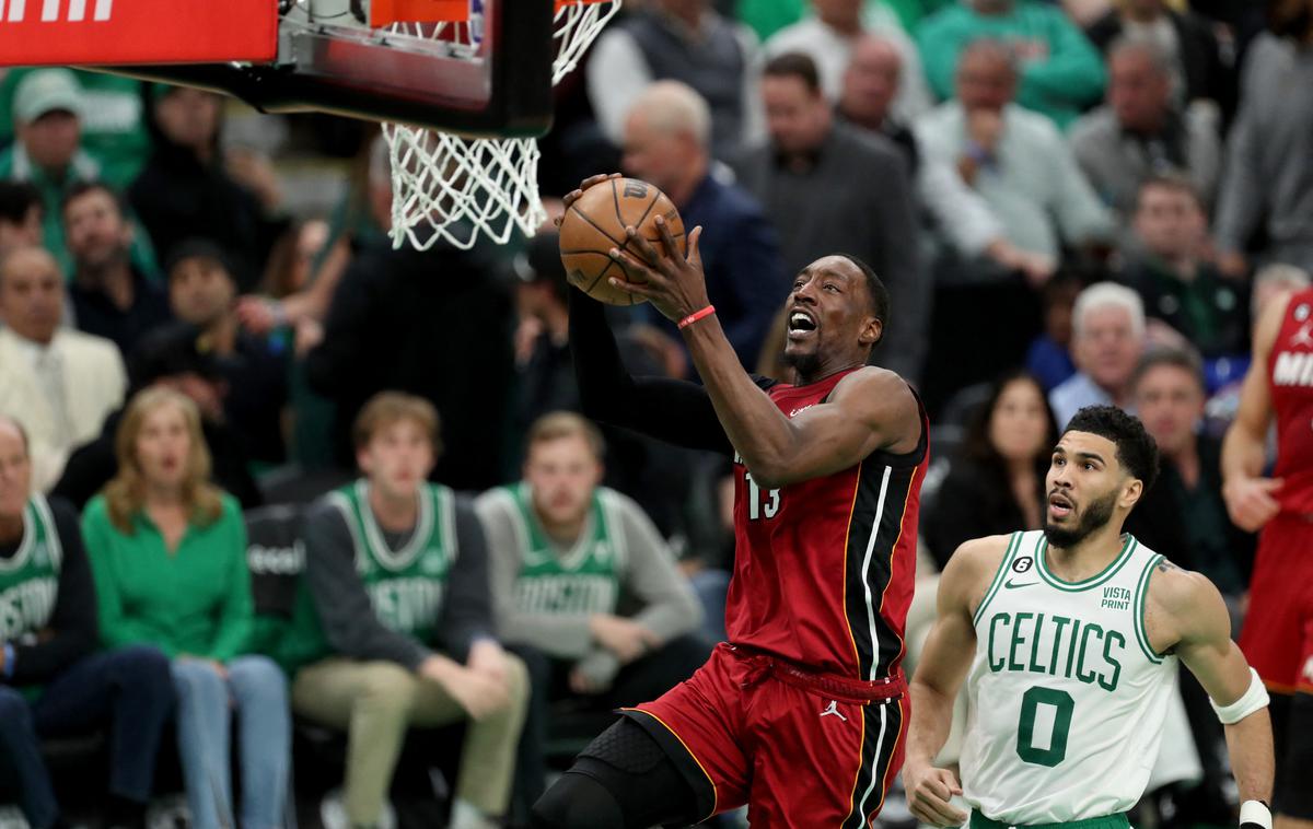 Bam Adebayo Miami Heat Boston Celtics | Bam Adebayo je dosegel dvojnega dvojčka. | Foto Reuters