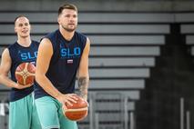 slovenska košarkarska reprezentanca trening Luka Dončić