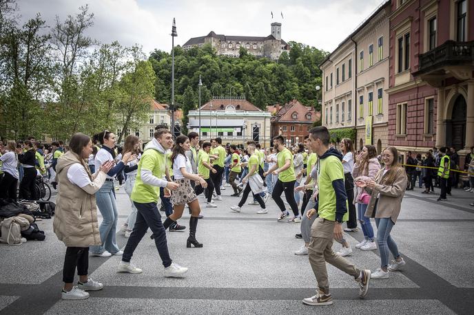 Parada ljubljanskih maturantov 2023 | Največja prireditev je potekala v Ljubljani, kjer je maturantska četvorka potekala pod imenom Parada ljubljanskih maturantov 2023. | Foto Ana Kovač