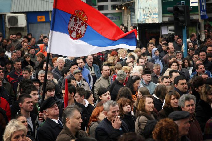 Protest Srbija | Protest v  v Kosovski Mitrovici | Foto Guliver Image