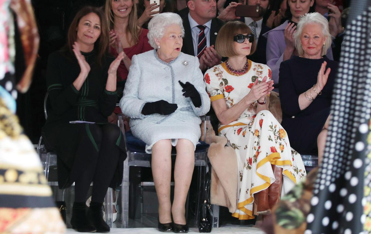Londonski teden mode, kraljica Elizabeta II | Foto Getty Images