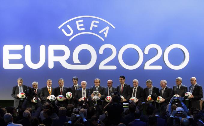 Ideja o razpršenosti EP 2020 je zrasla pri nekdanjem predsedniku Uefe Michelu Platiniju.  | Foto: Reuters