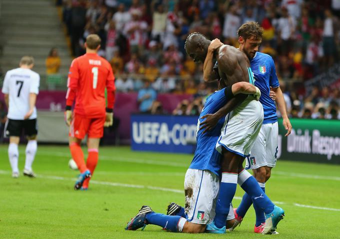 Mario Balotelli – krvnik Nemcev na zadnjem evropskem prvenstvu, ko jih je Italija izločila v polfinalu. | Foto: Guliverimage/Getty Images