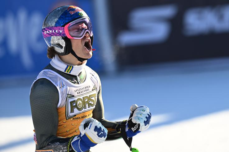 Lucas Pinheiro Braathen je končal na drugem mestu. | Foto: Reuters