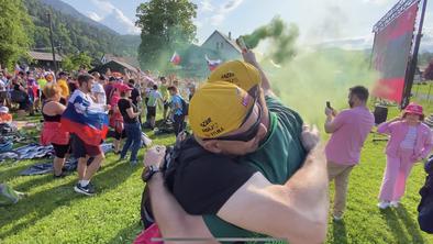 Od kalvarije do ekstaze: Slovenci noreli v Trbižu #video