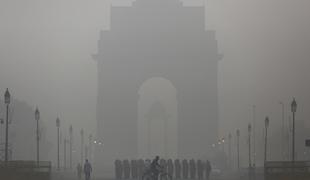 Delhi prepričljivo svetovni rekorder onesnaženosti zraka