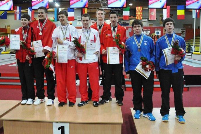 Tomaž in Klemen Ivančič z bronom okrog vratu