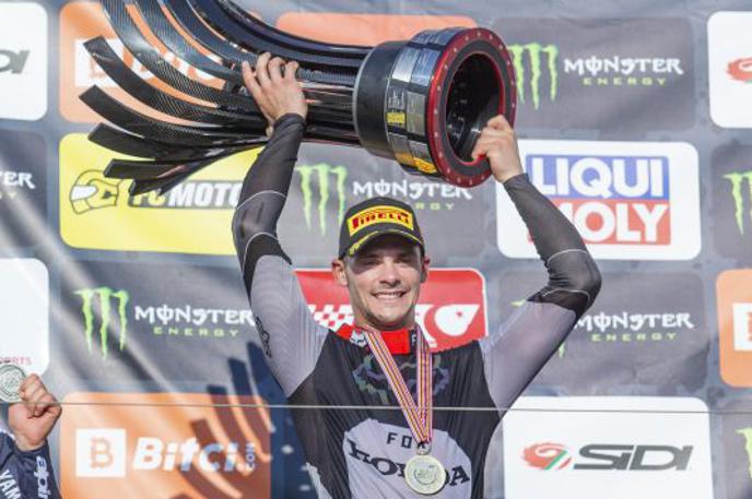Tim Gajser prvak | Tim Gajser je letos osvojil svoj četrti naslov prvaka v MXGP. | Foto Honda Racing/ShotbyBavo