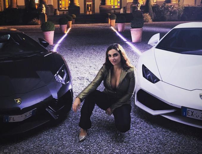 Elletra Lamborghini, vnukinja ustanovitelja italijanske znamke superšportnih (in zdaj tudi terenskih) avtomobilov Ferruccia Lamborghinija. | Foto: Facebook/ElettraLamborghini