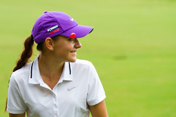 Ana Belac je poskrbela zgodovinski uspeh slovenskega golfa. | Foto: Peter Kastelic