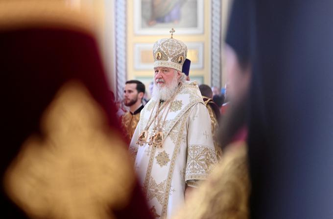 Vodja ruske pravoslavne cerkve, patriarh Kiril | Foto: Reuters