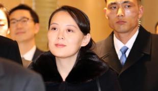 Sestra severnokorejskega voditelja prispela v Južno Korejo
