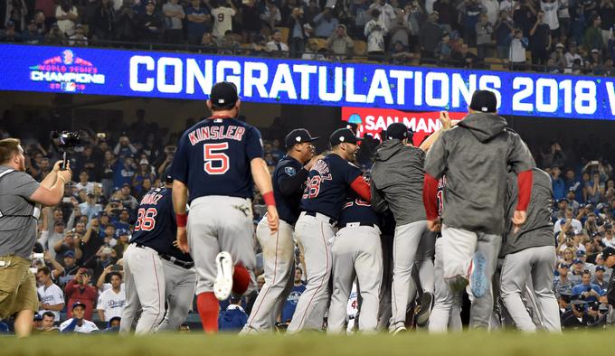Boston je osvojil ligo MLB prvič po petih letih. | Foto: Reuters