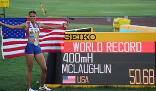 Nov svetovni rekord Američanke, Perujka še z drugim zlatom v Eugenu