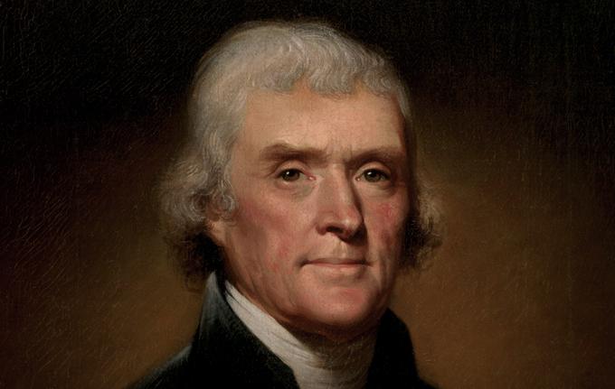 Thomas Jefferson je umrl na dan neodvisnosti. | Foto: commons.wikimedia.org