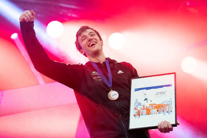 Gregor Vezonik Innsbruck 2018 | Gregor Vezonik, tretji na svetovnem prvenstvu v balvanskem plezanju leta 2018, je odplezal svojo zadnjo tekmo.  | Foto Urban Urbanc/Sportida